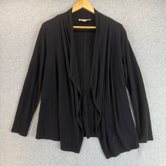 Philosophy Republic Clothing Open Front Cardigan‎ Lightweight Black Size Small - Picture 1 of 14